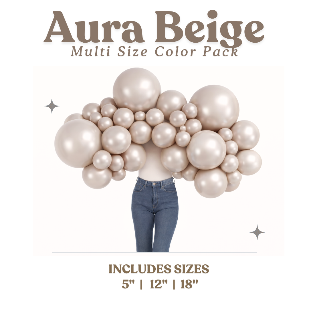 Aura Beige Balloon Pack