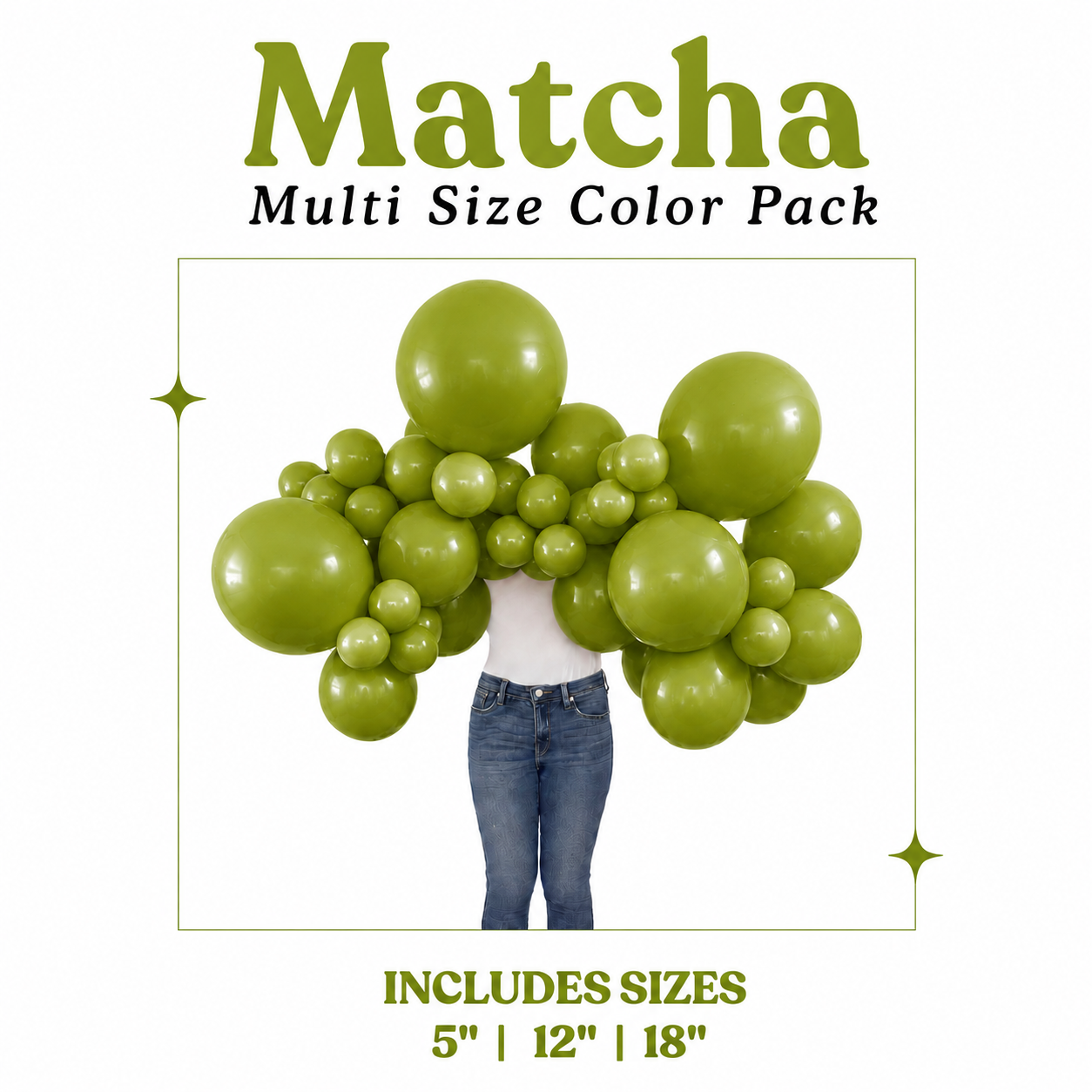 Matcha Green Balloon Pack