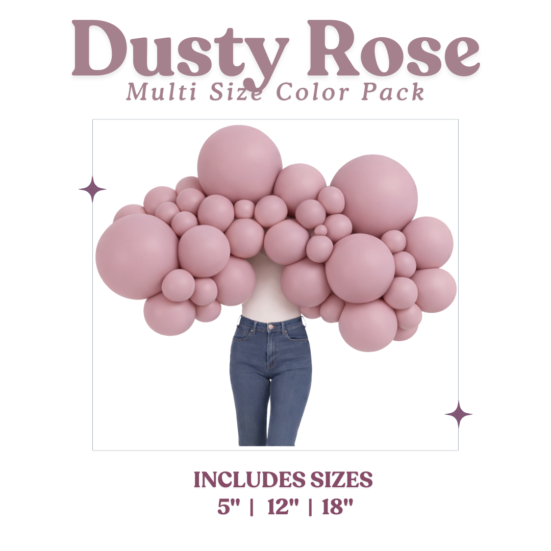 Dusty Rose Balloon Pack