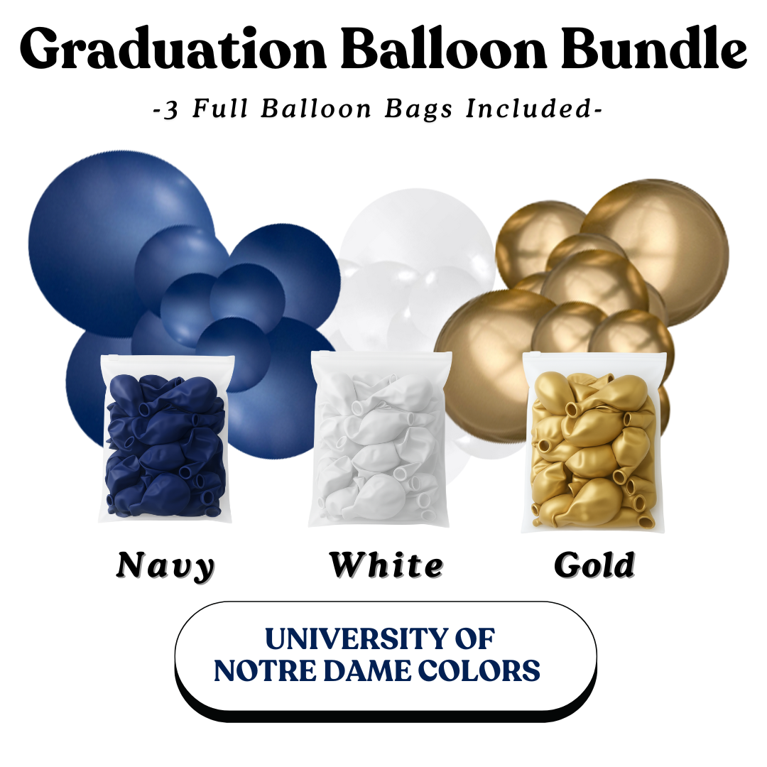 University of Notre Dame  Graduation Balloon Bundle