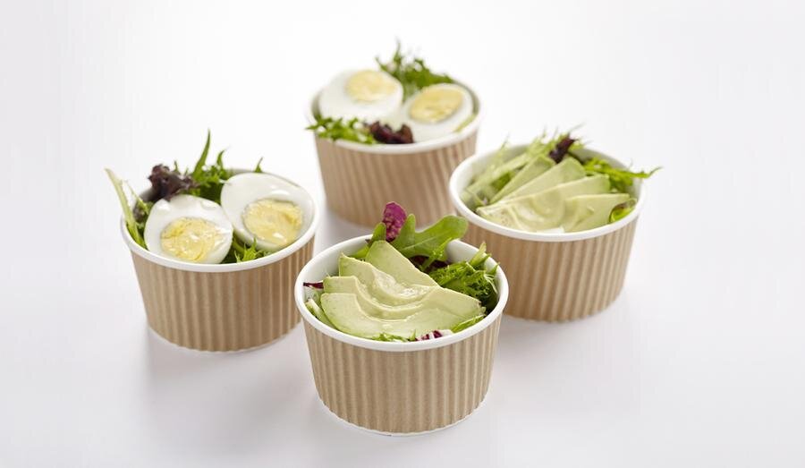 SWISSBAKE ASSORTED EGG &amp; AVOCADO SALAD PARTY PACK - 9 CUPS