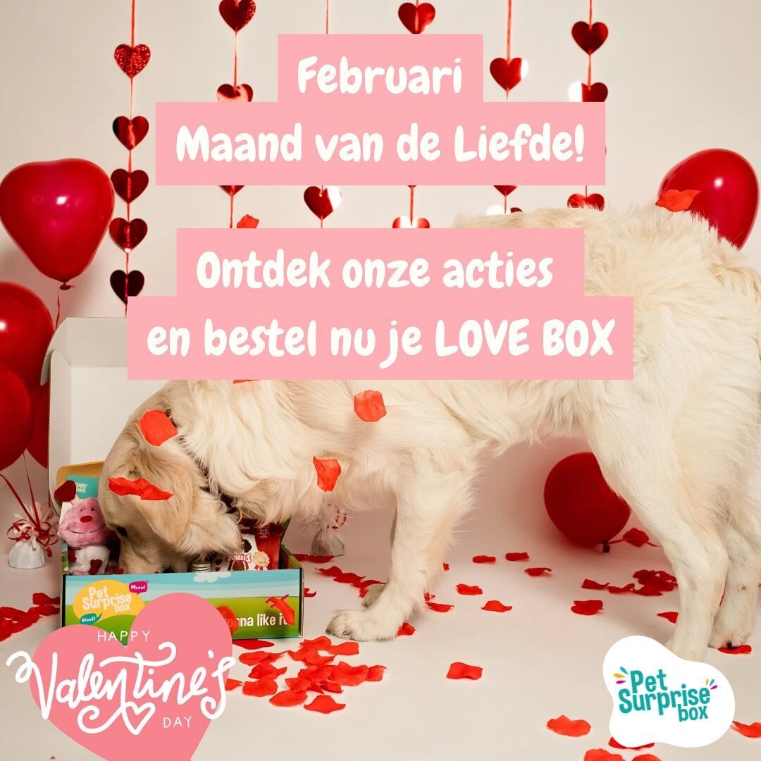 Maand van de liefde 🩷

Bij ons staat februari een hele maand in het teken van de liefde 🥰 
En omdat wij heel veel van jullie houden, hebben we weer wat leuks. 
Als eerste onze LOVE BOX 🎁boordevol liefde, speelgoed &amp; snacks 🩷 nu te bestellen! 