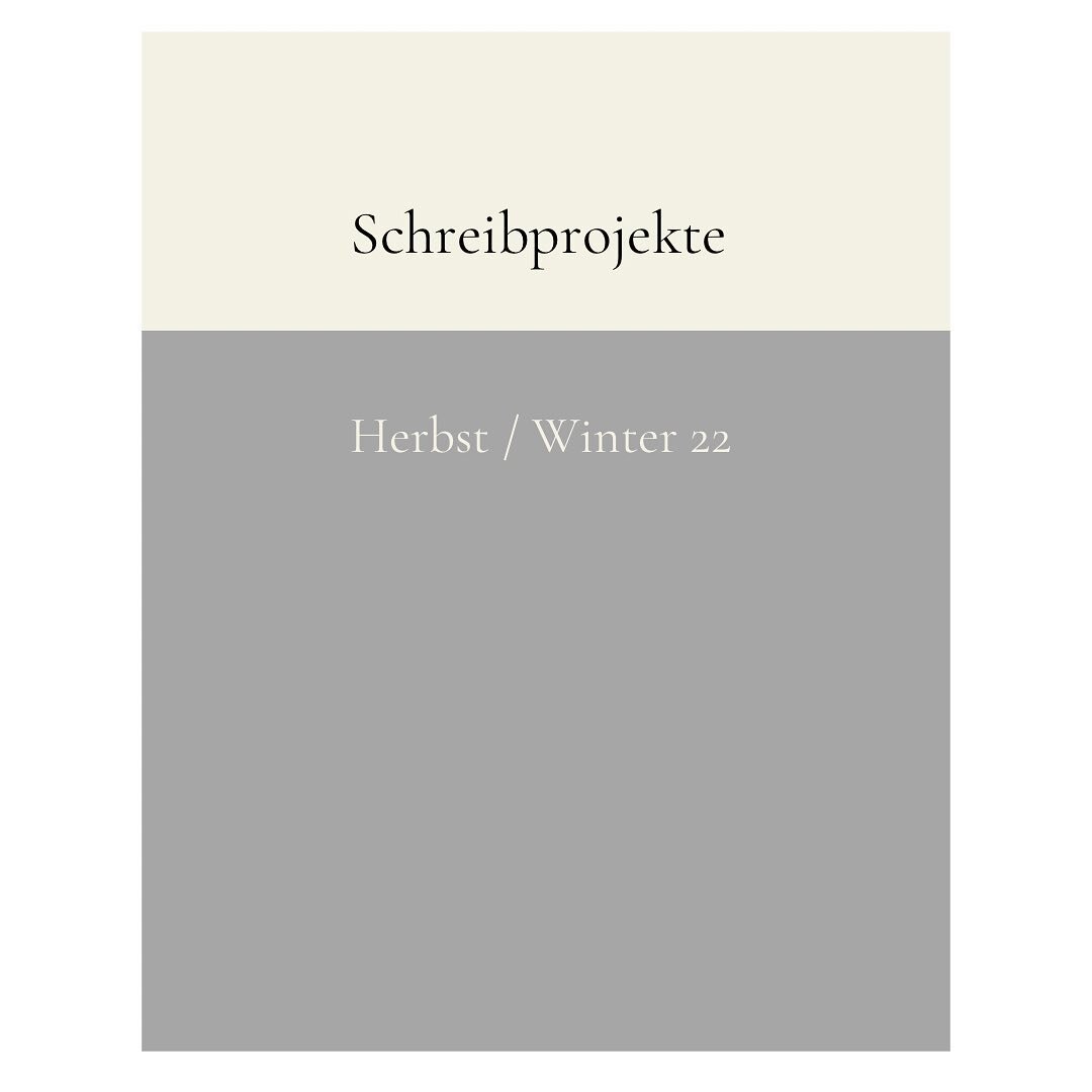 Mit unseren Schreibprojekten wollen wir in unserem sehr freien Schreibraum Impulse setzen, um neben freien Beitr&auml;gen auch Textsammlungen wachsen zu lassen, die zueinander in Beziehung stehen. 

F&uuml;r den aktuellen Open Call k&ouml;nnt ihr als