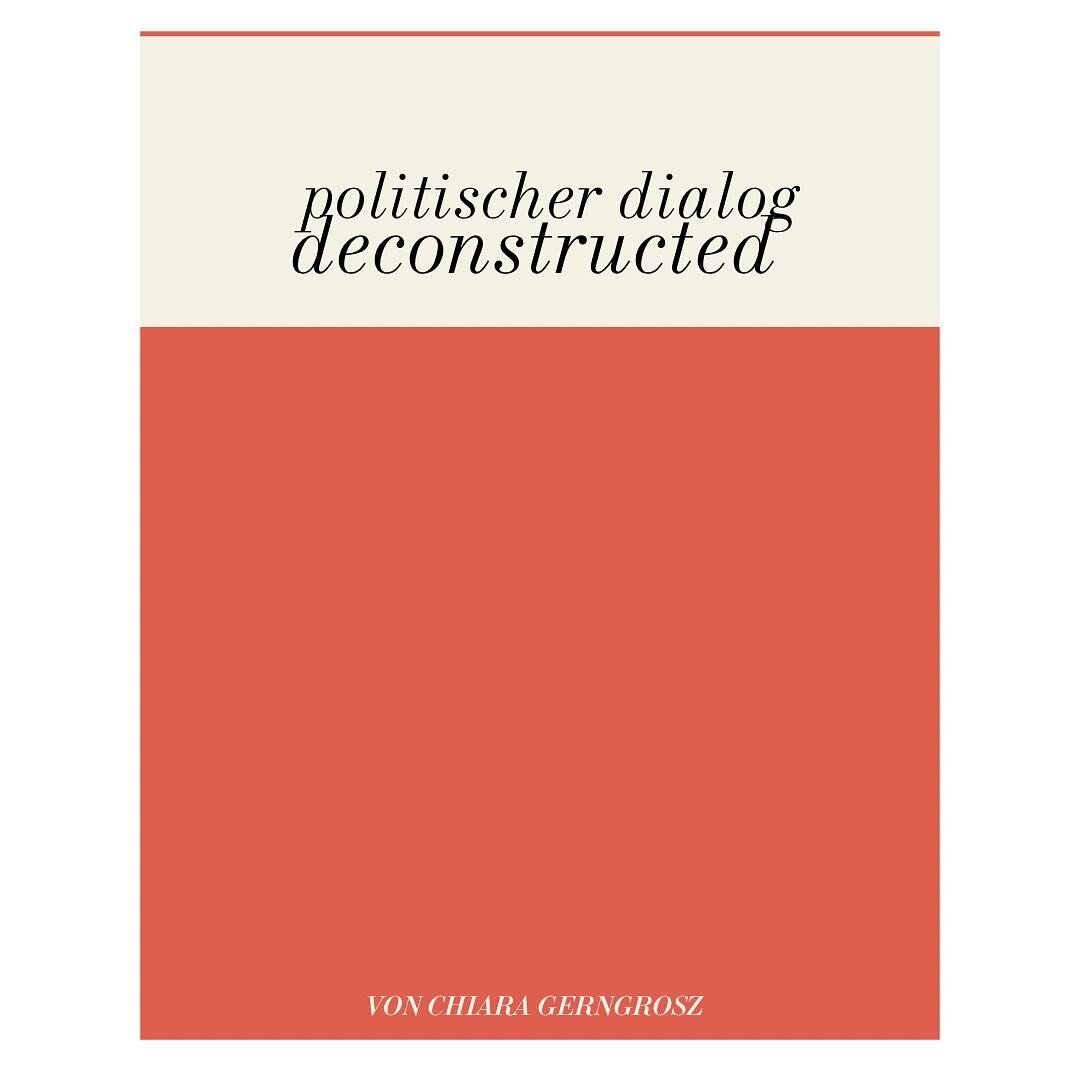 Chiara Gerngrosz Beitrag zu unserem Schreibprojekt I zeigt &ndash; eingebettet in einen allt&auml;glichen Kochabend &ndash; einen Dialog, in dem es um alles zu gehen scheint: darum, wie man seine politische Einstellung kategorisieren w&uuml;rde und u