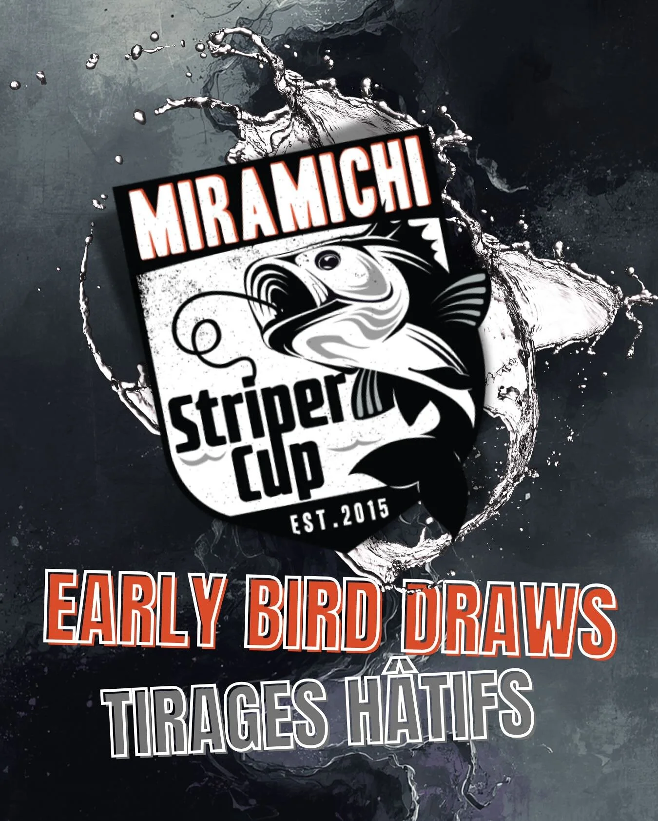Don&rsquo;t miss the Early Bird draw! 
Make sure you&rsquo;ve got your spot locked in for the 2026 Miramichi Striper Cup before May 1st to be entered into our Early Bird Prize Draws. Thanks to the generous support of our sponsors FXR Pro Fish and Gar