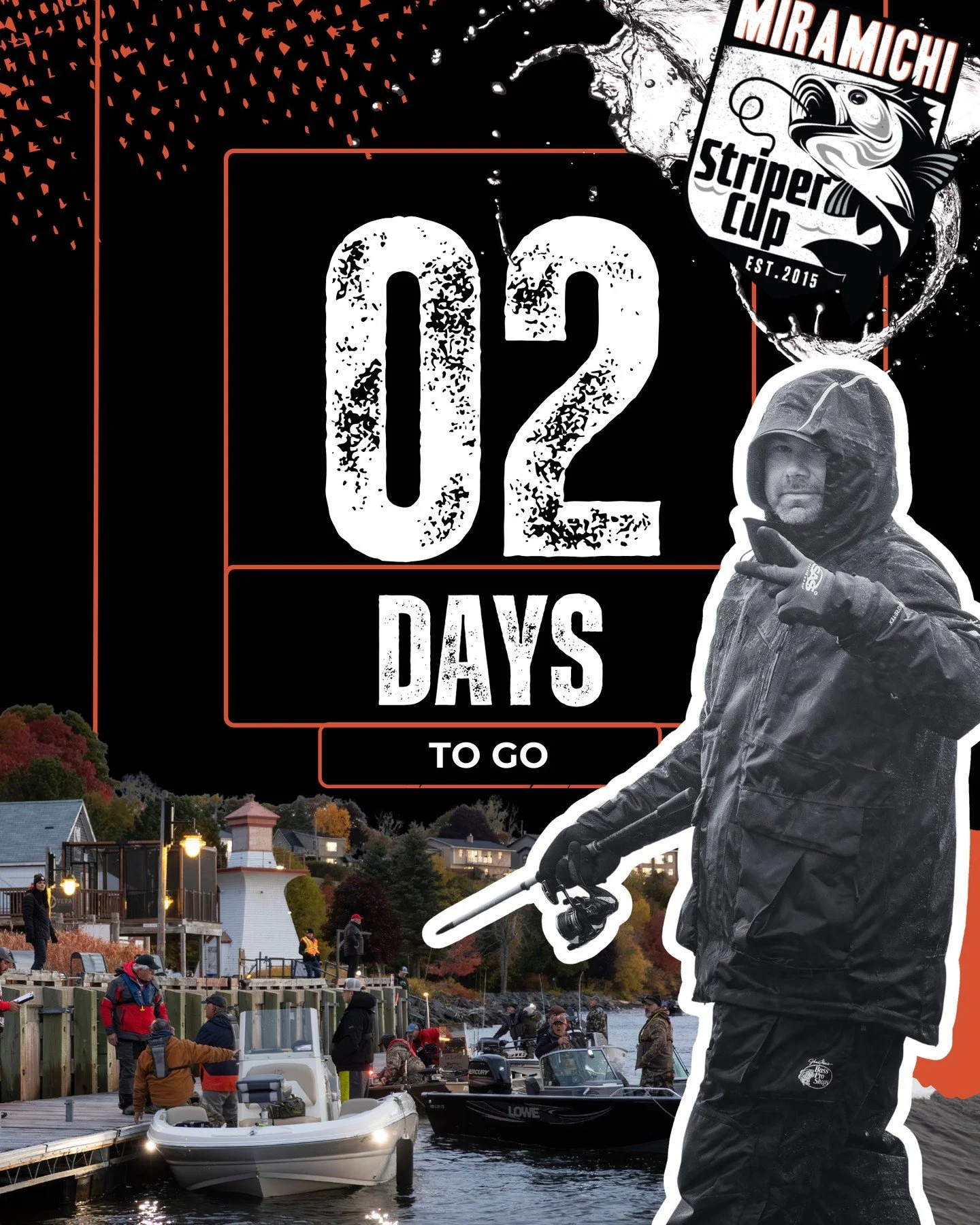 2 DAYS TO GO 
Two days until lines are in and the weekend begins.
-
PLUS QUE 2 JOURS 
Plus que deux jours avant que les lignes soient &agrave; l&rsquo;eau et que la fin de semaine commence.

#miramichistripercup #miramichiriver #bassfishing #discover