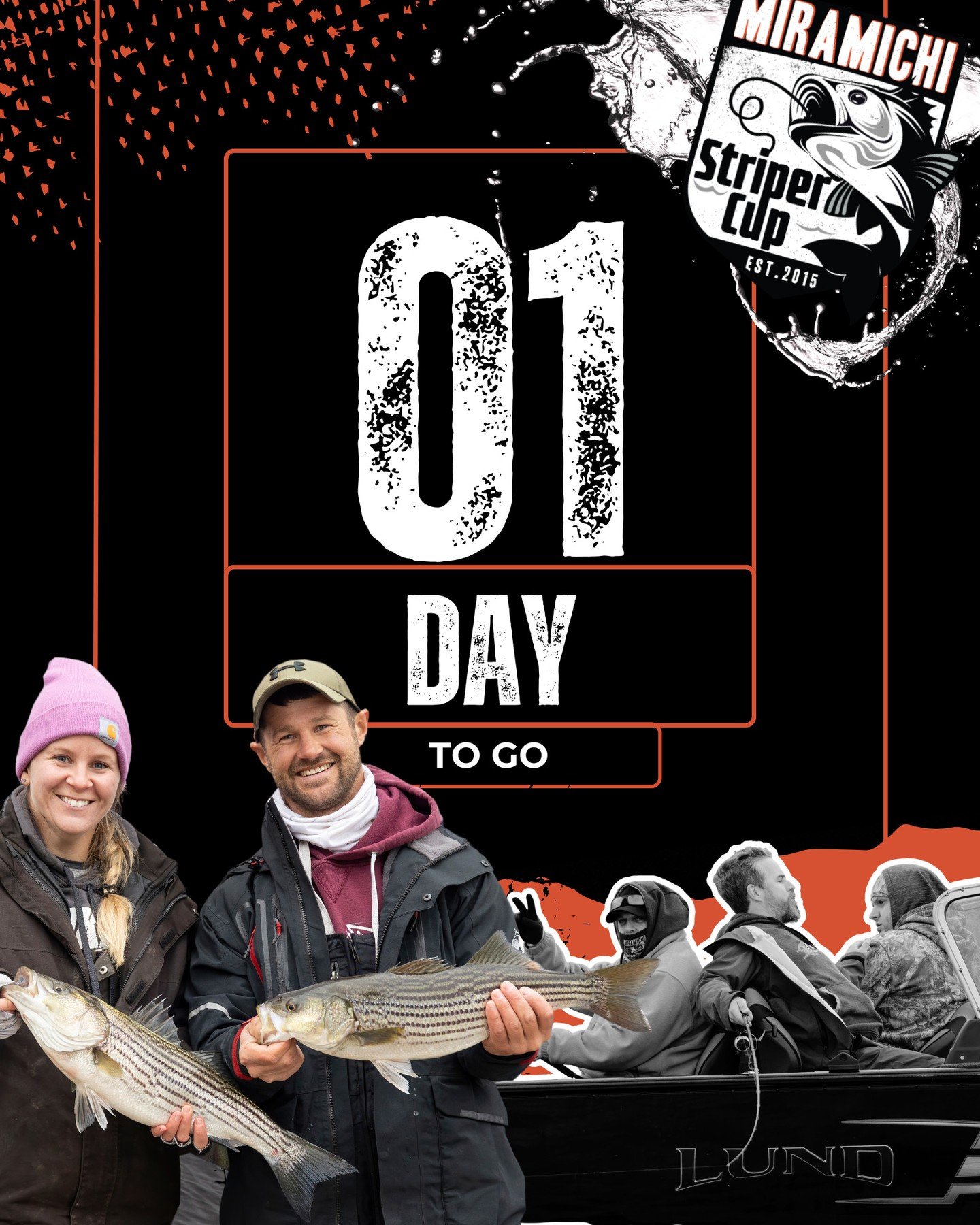 1 DAY TO GO 
One more sleep until the Miramichi Striper Cup. Tomorrow, teams hit the water.
-
PLUS QU&rsquo;1 JOUR 
Plus qu&rsquo;un dodo avant le Miramichi Striper Cup. Demain, les &eacute;quipes prennent l&rsquo;eau.

#MiramichiStriperCup #Miramich