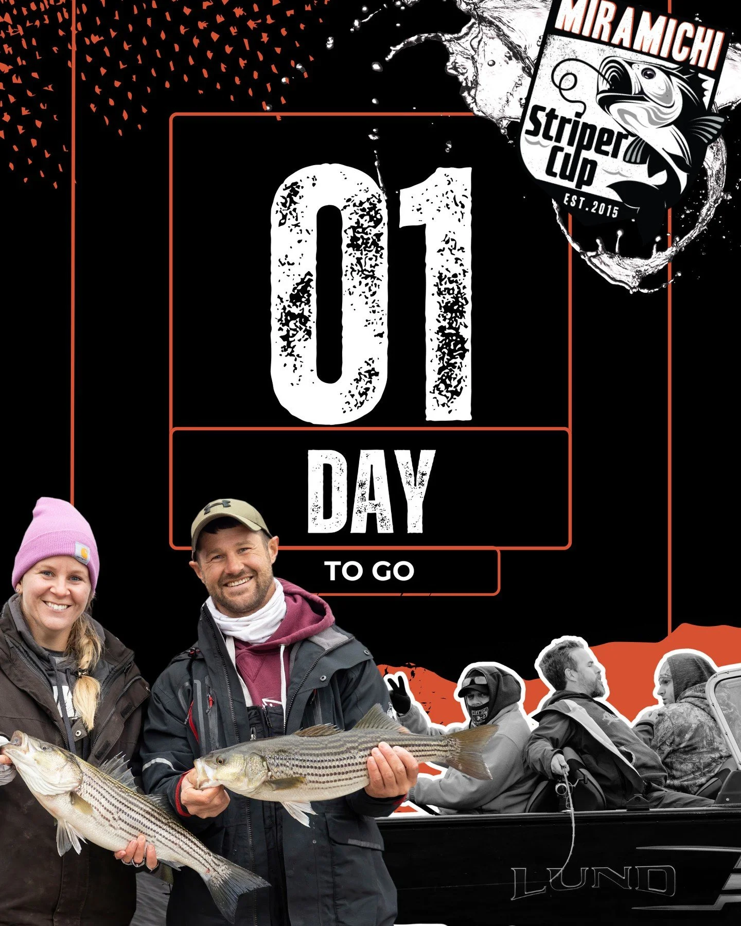 1 DAY TO GO 
One more sleep until the Miramichi Striper Cup. Tomorrow, teams hit the water.
-
PLUS QU&rsquo;1 JOUR 
Plus qu&rsquo;un dodo avant le Miramichi Striper Cup. Demain, les &eacute;quipes prennent l&rsquo;eau.

#MiramichiStriperCup #Miramich