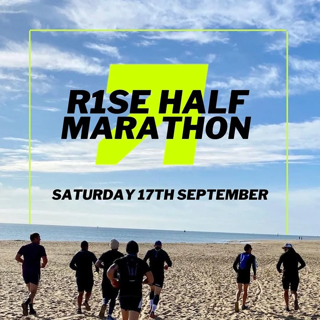 ⭐️ 𝗥𝟭𝗦𝗘 𝗛𝗔𝗟𝗙 𝗠𝗔𝗥𝗔𝗧𝗛𝗢𝗡! ⭐️

Yes that&rsquo;s right, we&rsquo;re hosting our very own half marathon at R1SE this September! 

🏃🏽&zwj;♂️ Date // Saturday 17th September 

🏃🏽&zwj;♀️ Time // 7am arrival - 7.30am start time

🏃🏽&zwj;♂️
