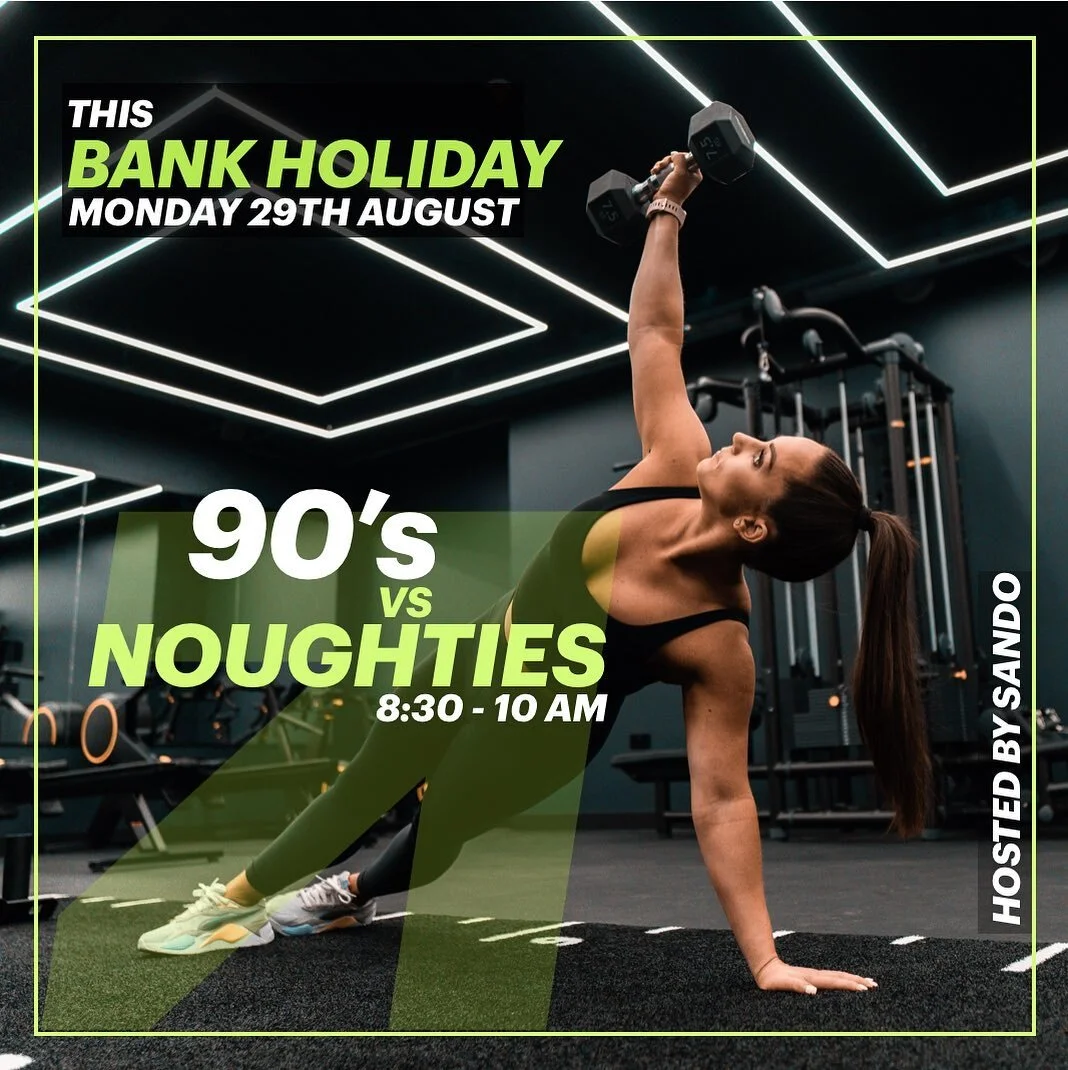⭐️ 𝟵𝟬&rsquo;𝘀 𝘃𝘀 𝟬𝟬&rsquo;𝘀 ⭐️

Join us 8.30am this Bank Holiday Monday for our 90 minute mash up bringing you the best beats from 90&rsquo;s vs 00&rsquo;s 🤪🎶 

Our girl @r1se_sando will be bringing you a mash up of our signature classes fr