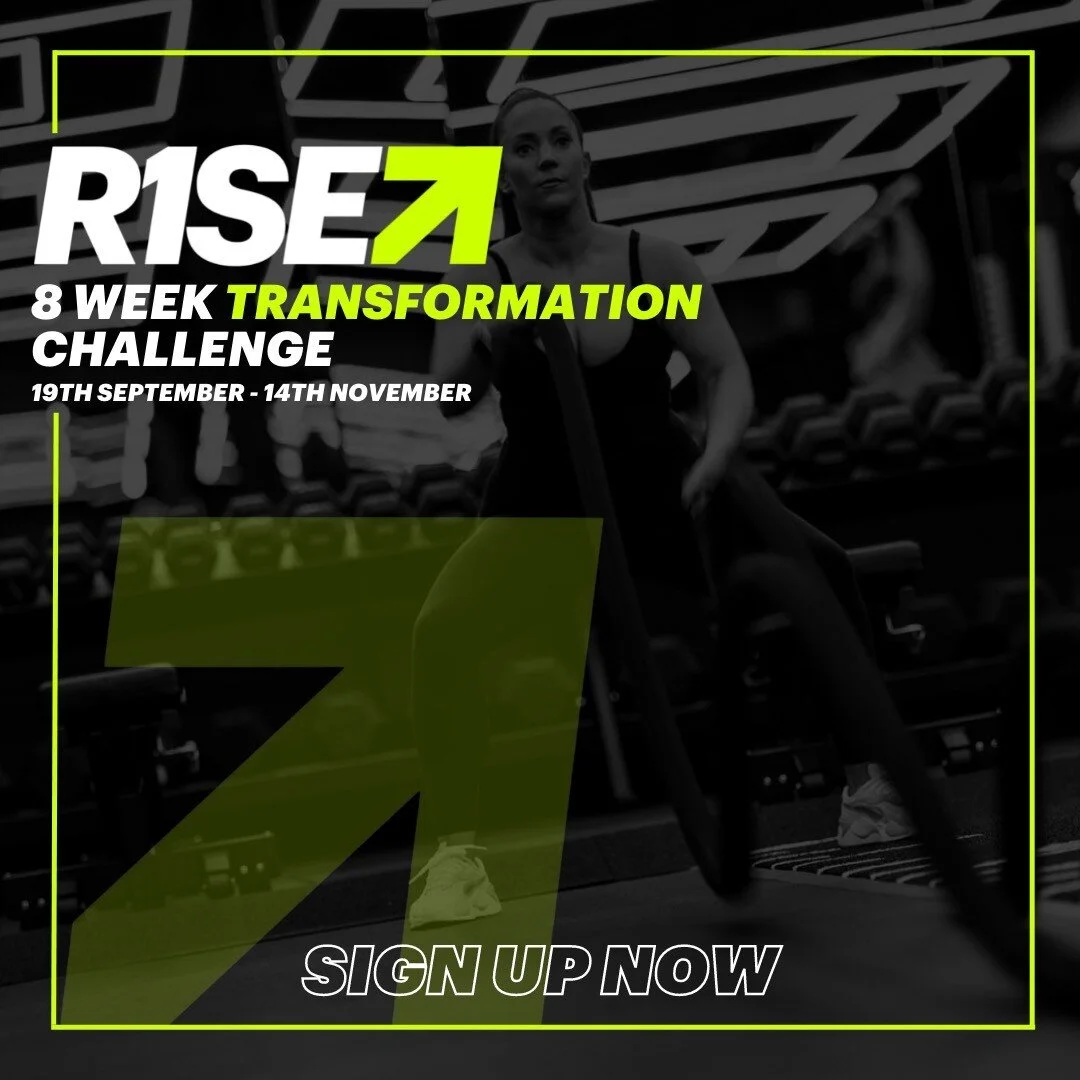 ARE YOU READY TO R1SE UP TO THE CHALLENGE? 

LISTEN UP 📢
If you're looking for a complete mind and body transformation, this one is for you...

We are launching our 8-WEEK &lsquo;R1SE &amp; TRANSFORM&rsquo; CHALLENGE, beginning on the 19th of Septem
