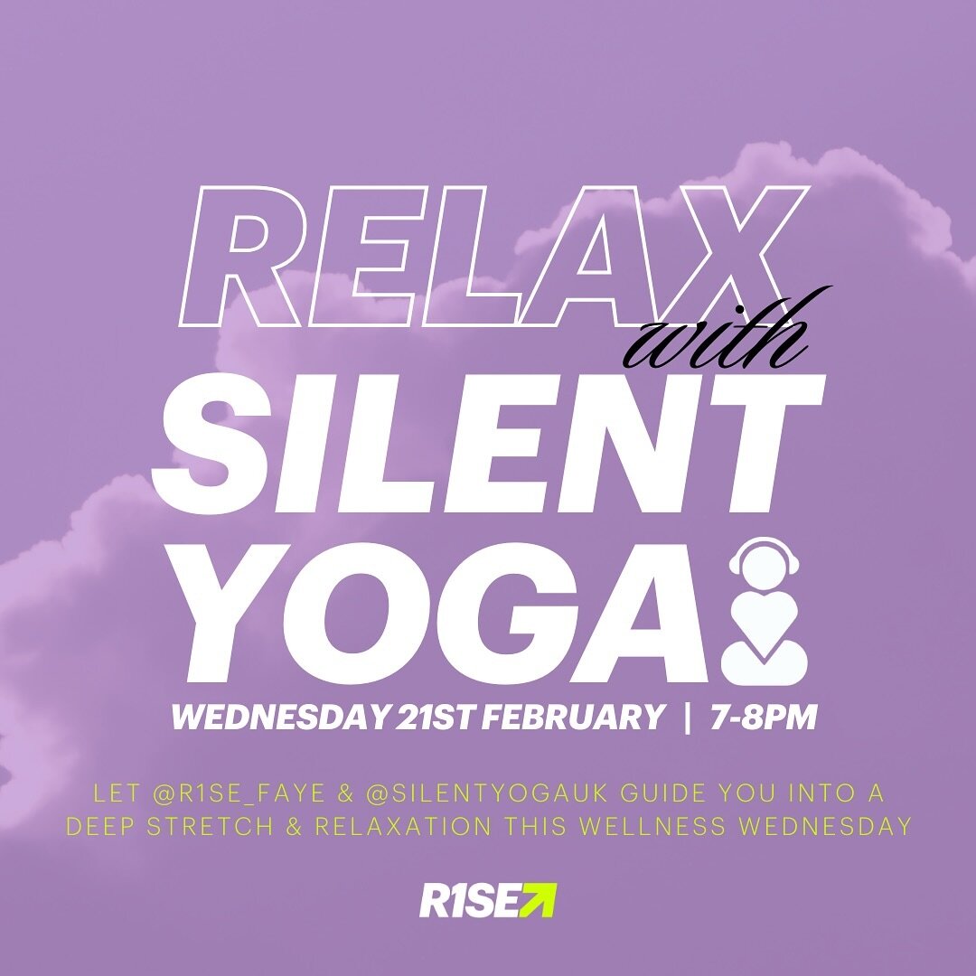 As part of our Wellness Wednesday series we are partnering with @silentyogauk where you will be guided into a deeper state of relaxation and mediation through the use of headphones. 

Join us for a gentle stretch and relax on Wednesday 21st February,