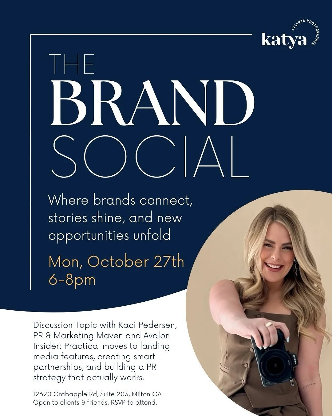 we&rsquo;re planning the next Brand Social on October 27th &mdash; my way of combining client appreciation, 2-year studio anniversary, a little early thanksgiving celebration, and yes, even my birthday. 

this one is going to be so fun: we&rsquo;re h