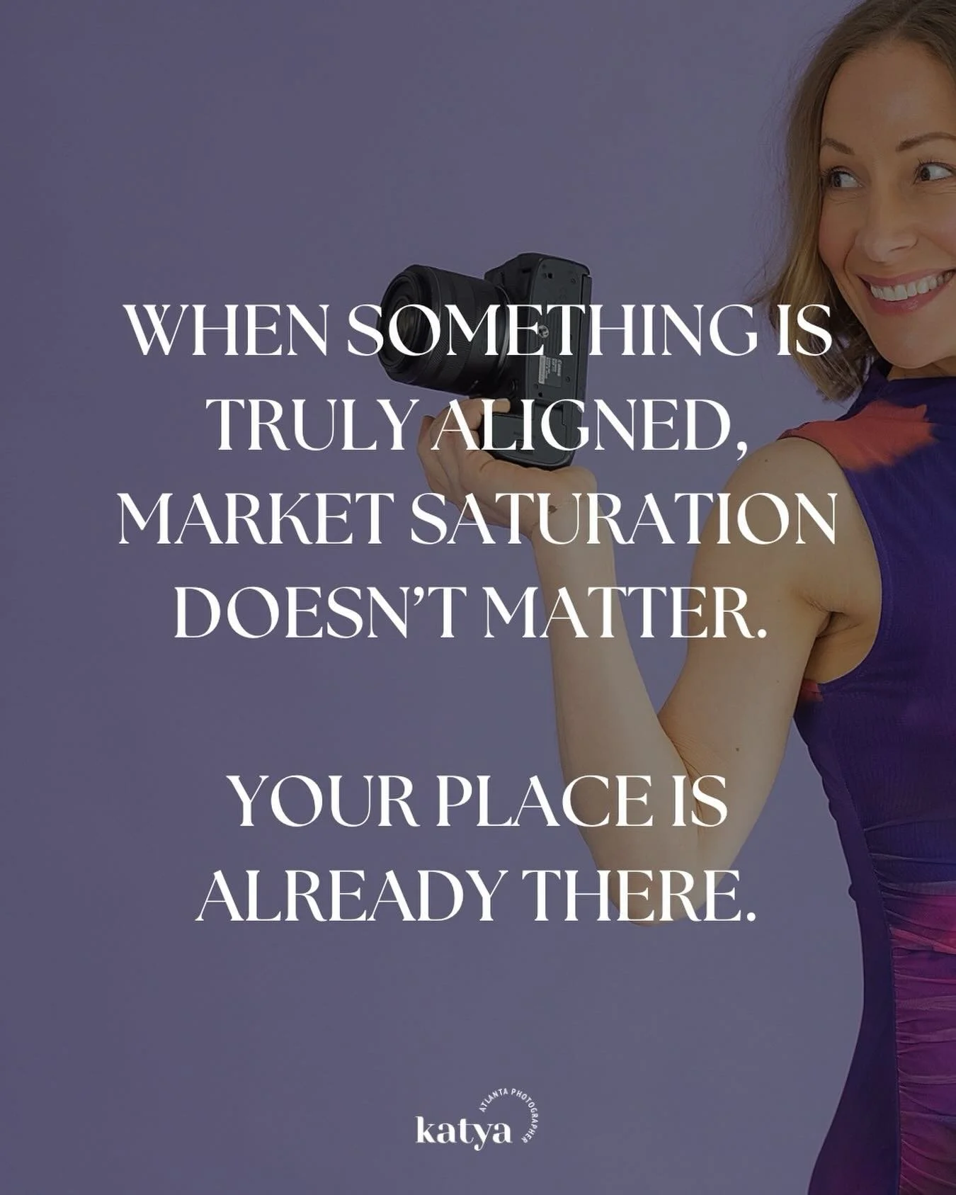 Because here&rsquo;s the truth: no one can do what you do the way you do it.

Your energy, your lived experience, your eye, your heart -  that&rsquo;s the magic.

And the right people can feel it instantly.

So don&rsquo;t pull back just because the 