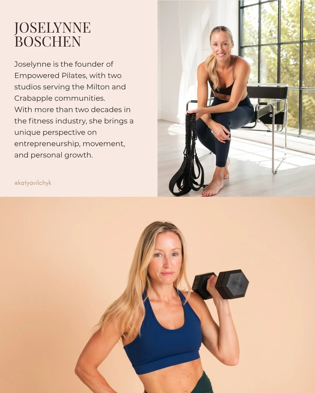 @joselynnelane is the founder of @empoweredpilates30004, with two studios serving the Milton and Crabapple communities, as well as her own online fitness and wellness platform. With more than two decades in the fitness industry, she has built a brand