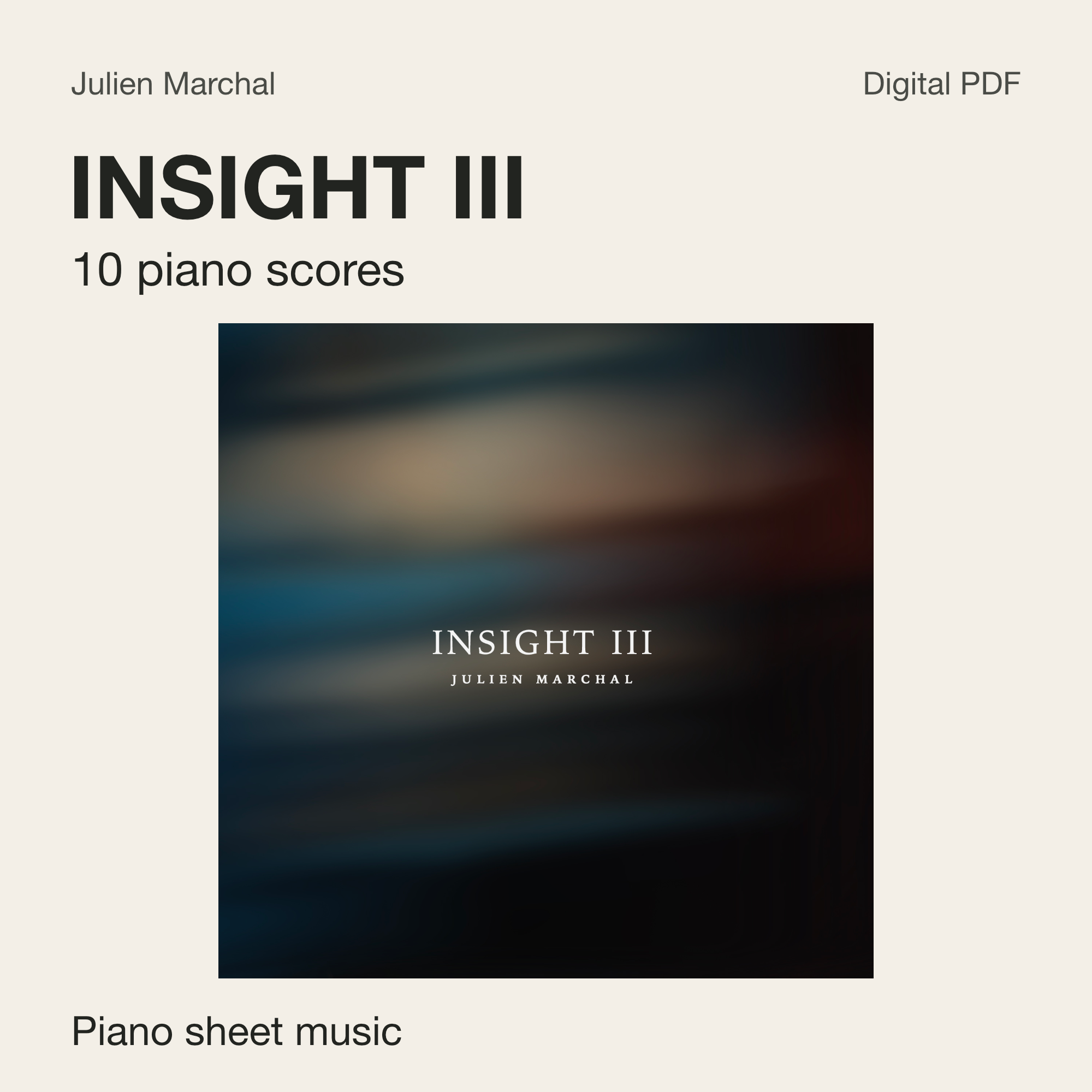 INSIGHT III — Complete Piano Sheet Music (Digital PDF)