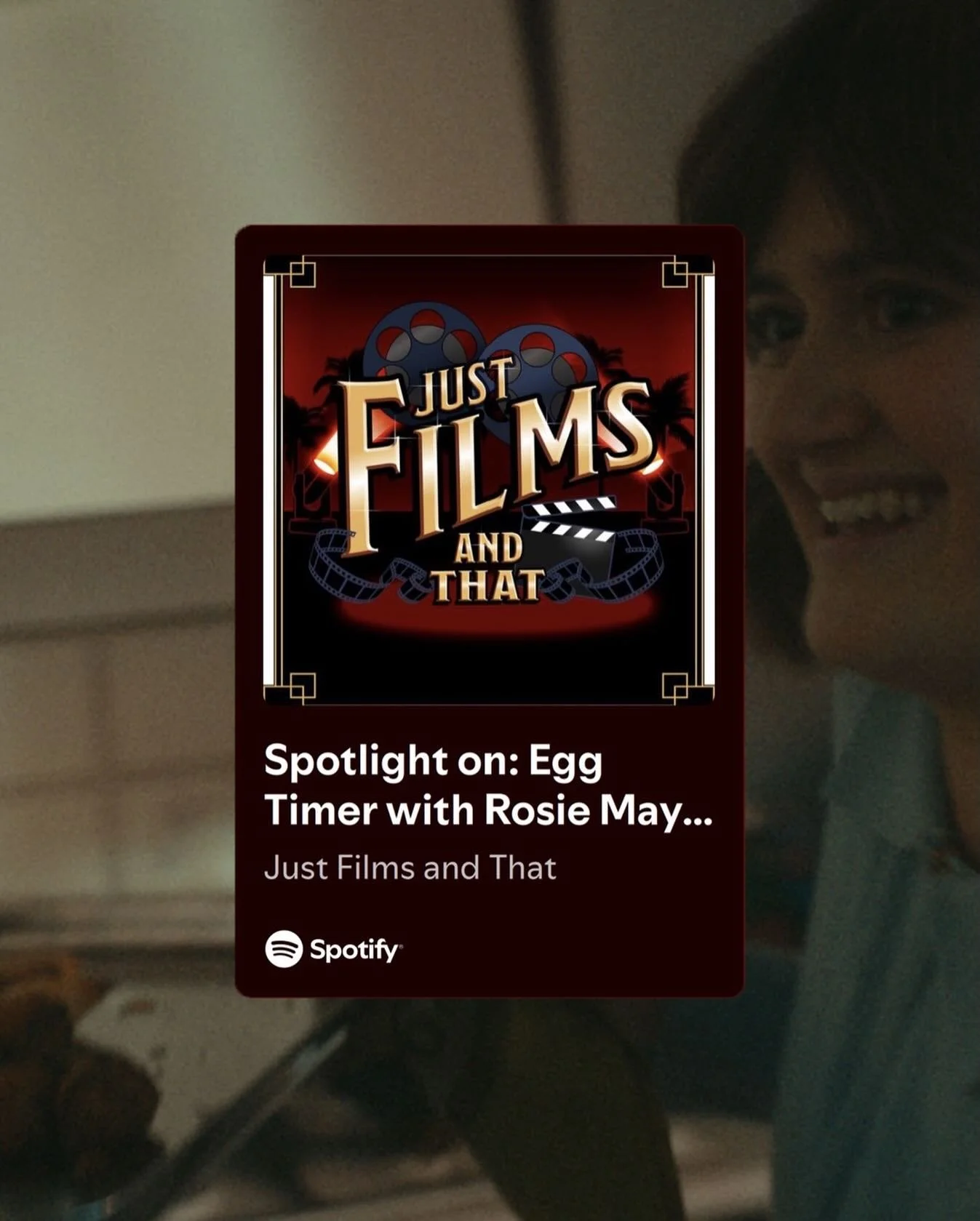 🎤 Today @eggtimerfilm has been lucky enough to be featured in @filmsandthatpod . @rosiemaybirdsmith discusses cinematography, press rounds and fitting everything into a tight schedule! 🎤
Have a listen on Spotify: https://spotify.link/OrrErcbCsXb