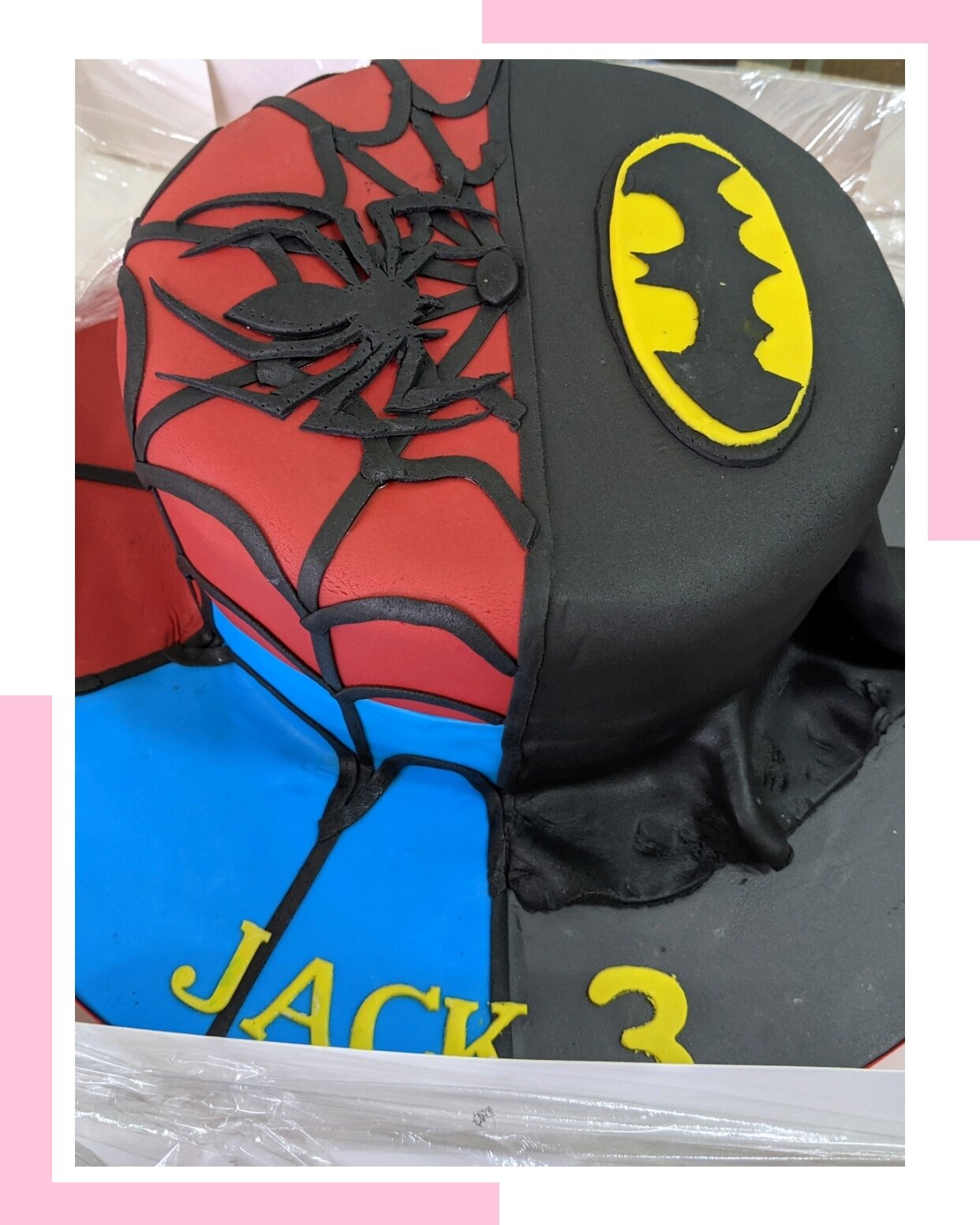 Batman vs Spiderman Cake – Caramel Sweet Arts