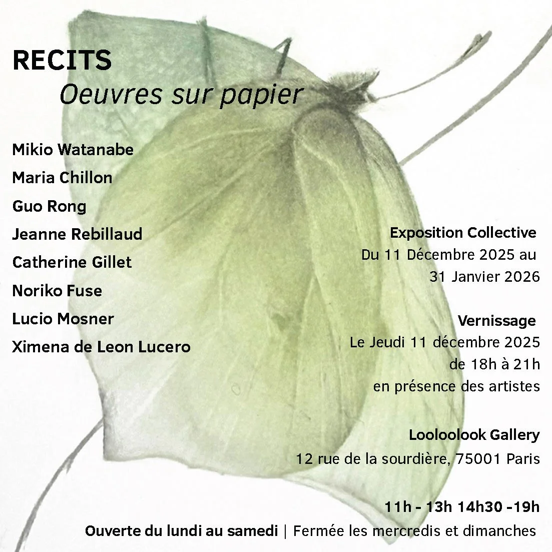 Recits, exposition estampe contemporaine, Looloolook Gallery, Paris du 11 décembre 2025 au au 31 janvier 2026