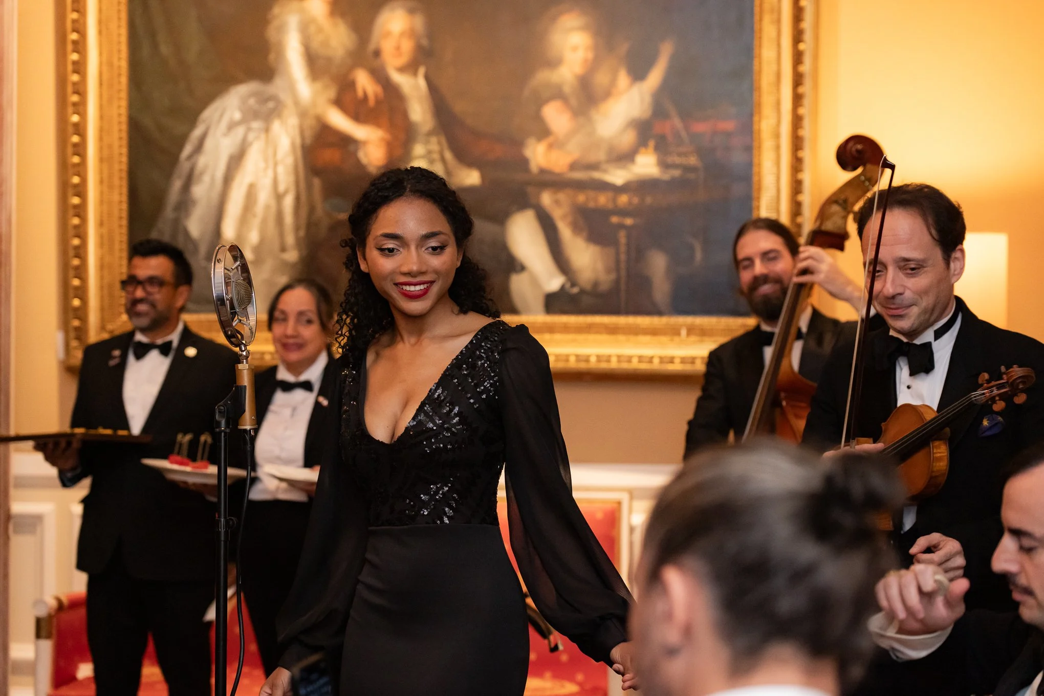Charlie Roman Jazz Band performing live jazz at a New York City wedding reception