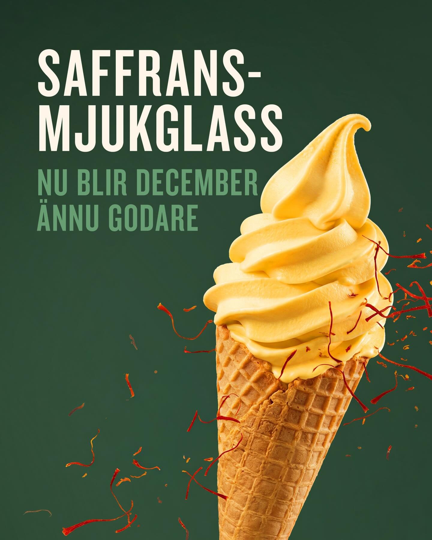 🍦 Nu blir december &auml;nnu godare! 

Upplev v&aring;r saffransmjukglass! Finns p&aring; @lejonetobjornen_coldspots , @sommardromgoteborg &amp; @sommardromskarhamn 🩵 #lejonetochbj&ouml;rnen #svensksuperpremiumglass #v&auml;rdattdela #coldspot #mju