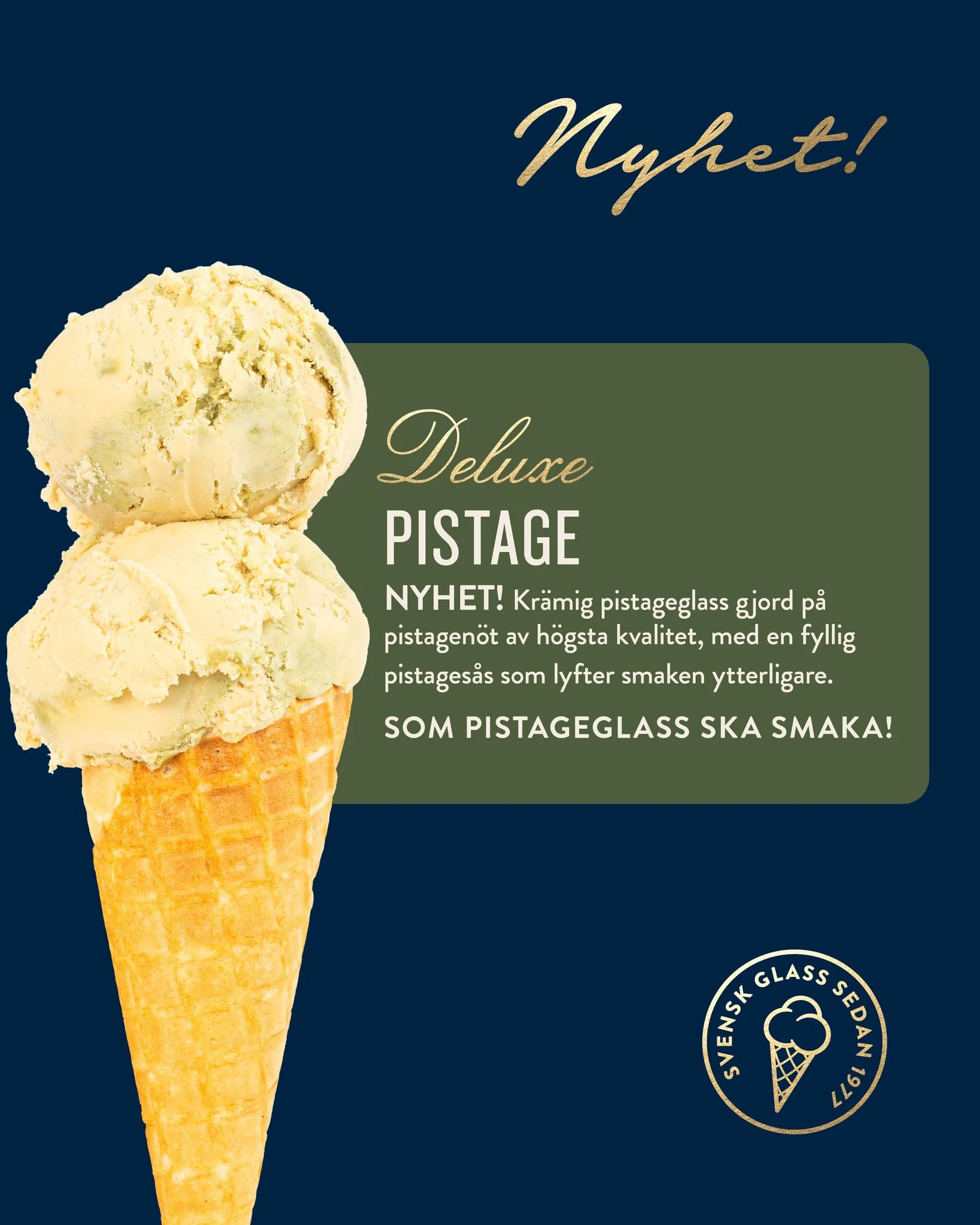 Uppt&auml;ck Deluxe - ett nytt sortiment fr&aring;n oss p&aring; Lejonet &amp; Bj&ouml;rnen! ✨ #lejonetochbj&ouml;rnen #svensksuperpremiumglass #nyasmaker #coldspot #g&ouml;teborg