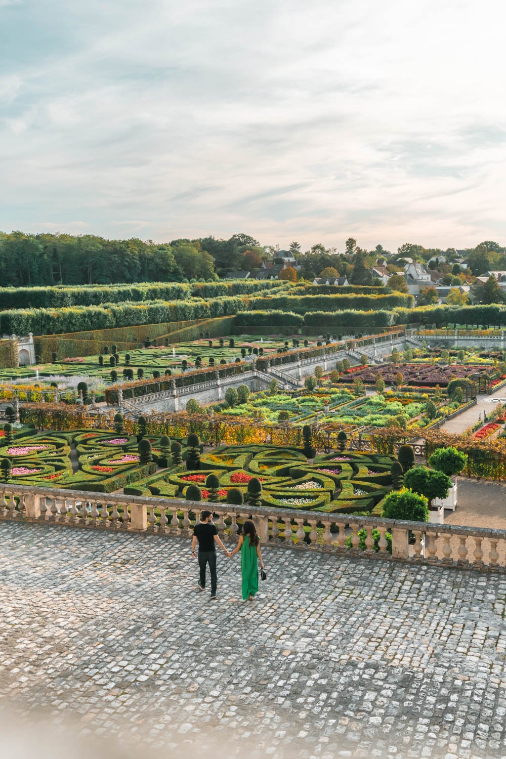 Chateau Villandry Gardens with M.jpg