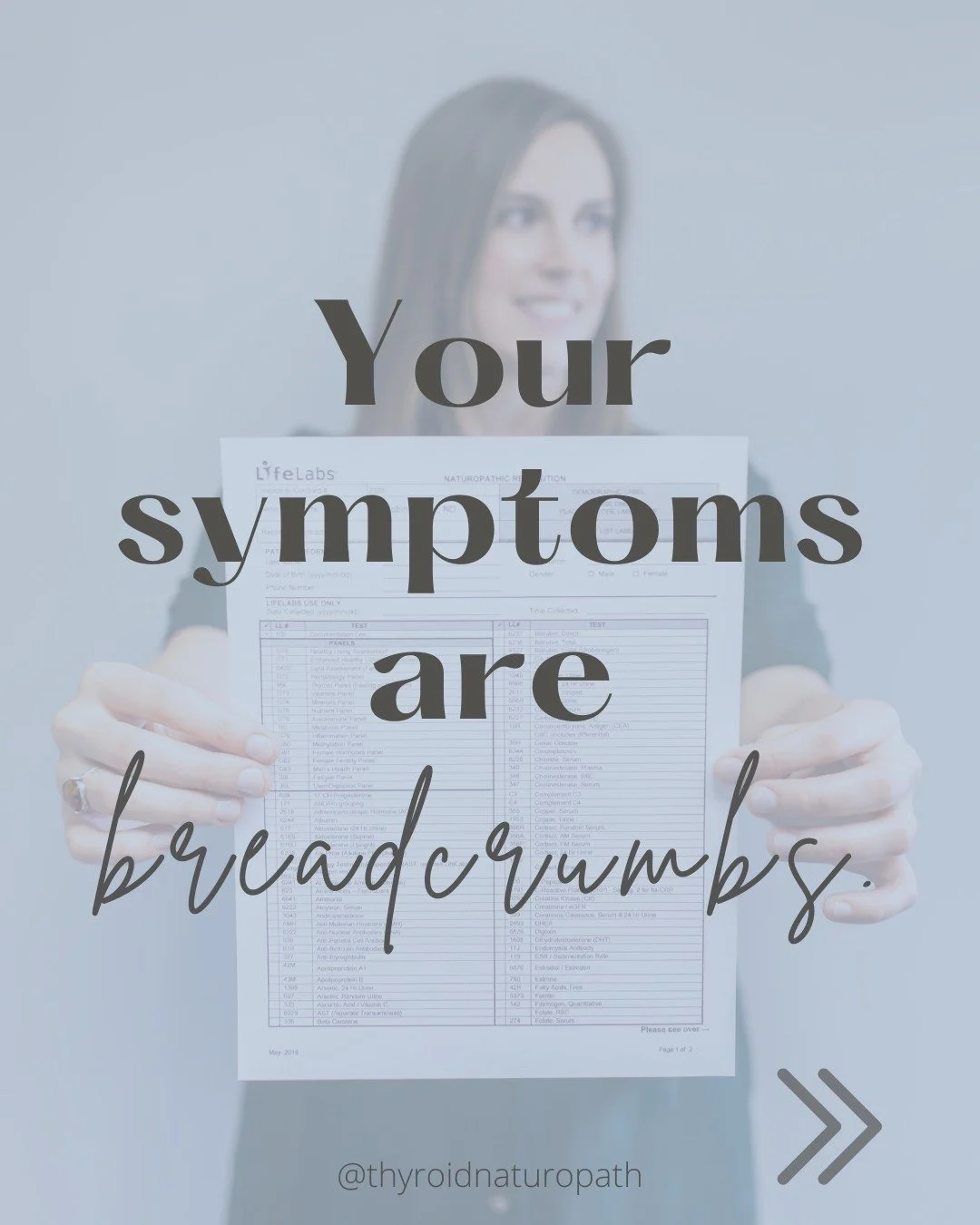Symptoms are not random interruptions.

They are signals.

Clues.

Breadcrumbs your body leaves behind.

Your labs often carry those breadcrumbs too, revealing patterns that help explain why symptoms are happening, not just what they are.

Know Your 