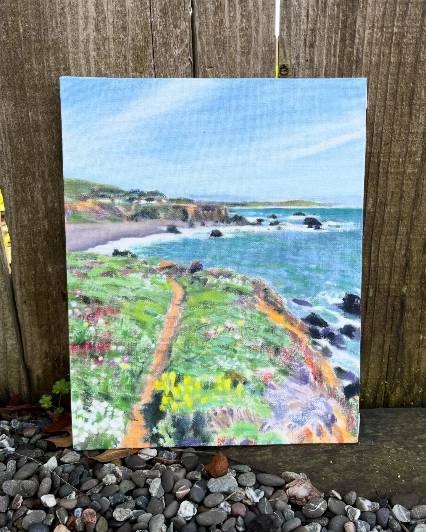 Bodega Bay (unfinished)
8 x 10&rdquo; oil on panel