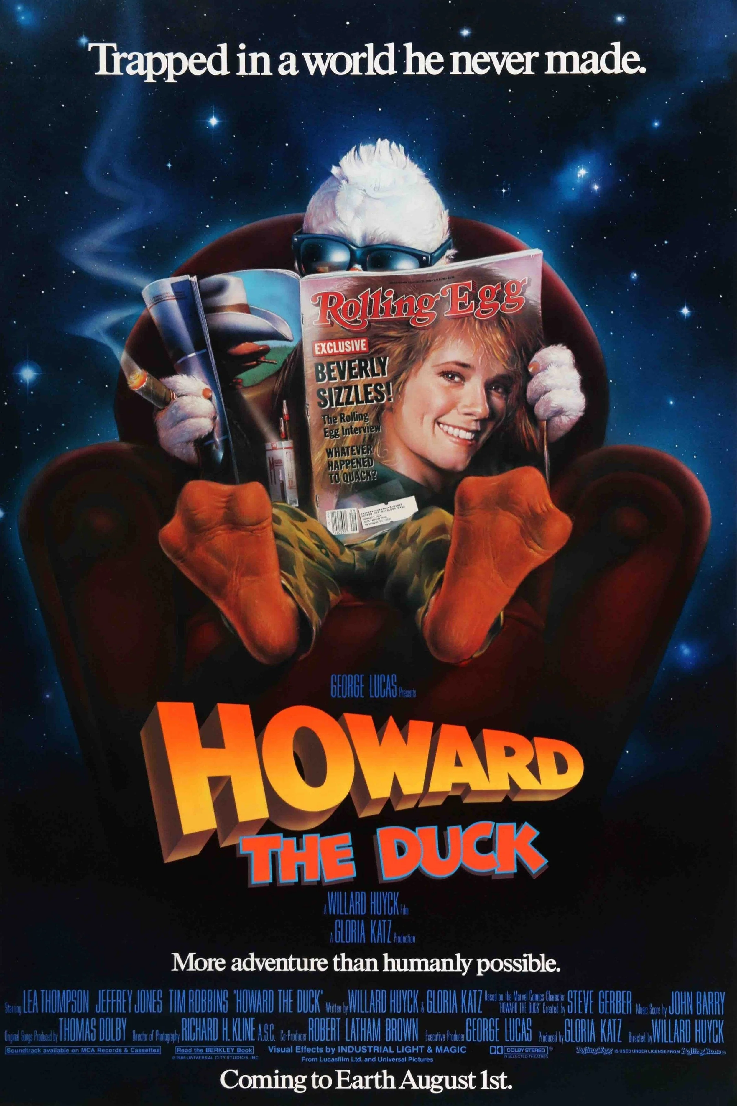 HOWARD THE DUCK (1986) poster