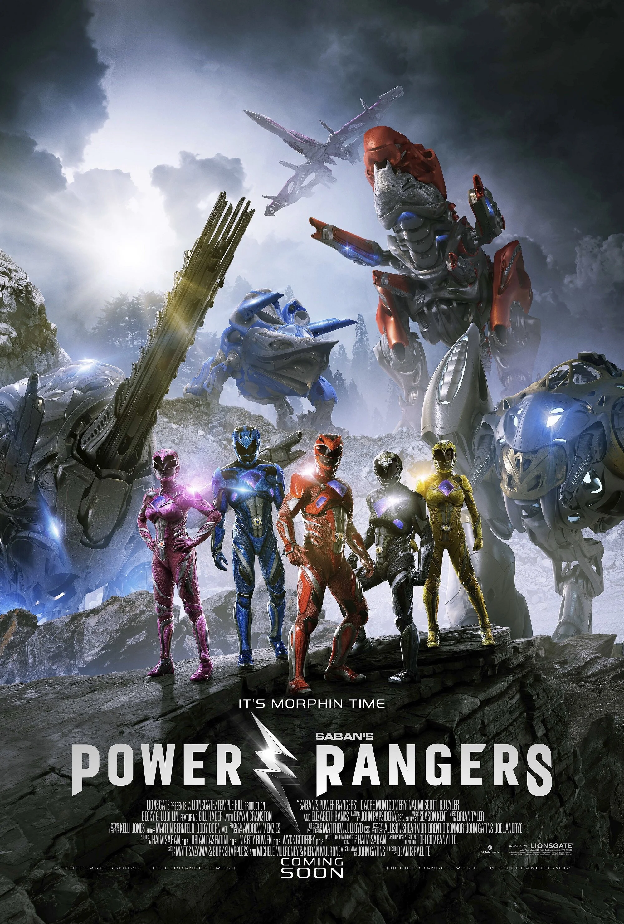 POWER RANGERS (2017) movie poster.jpeg