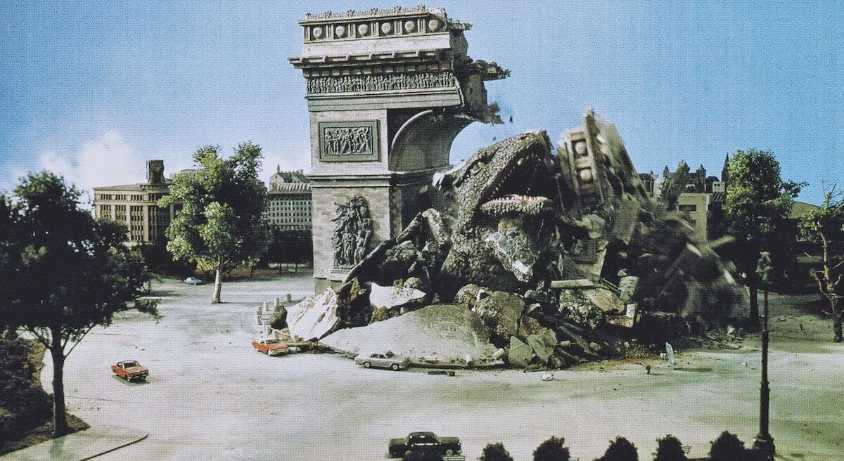 July 28 Götterdämmerung Destroy All Monsters Gorosaurus Paris.jpeg