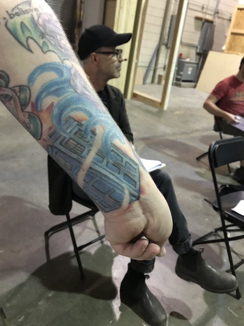 Talalay Interview - TARDIS tattoo.JPG