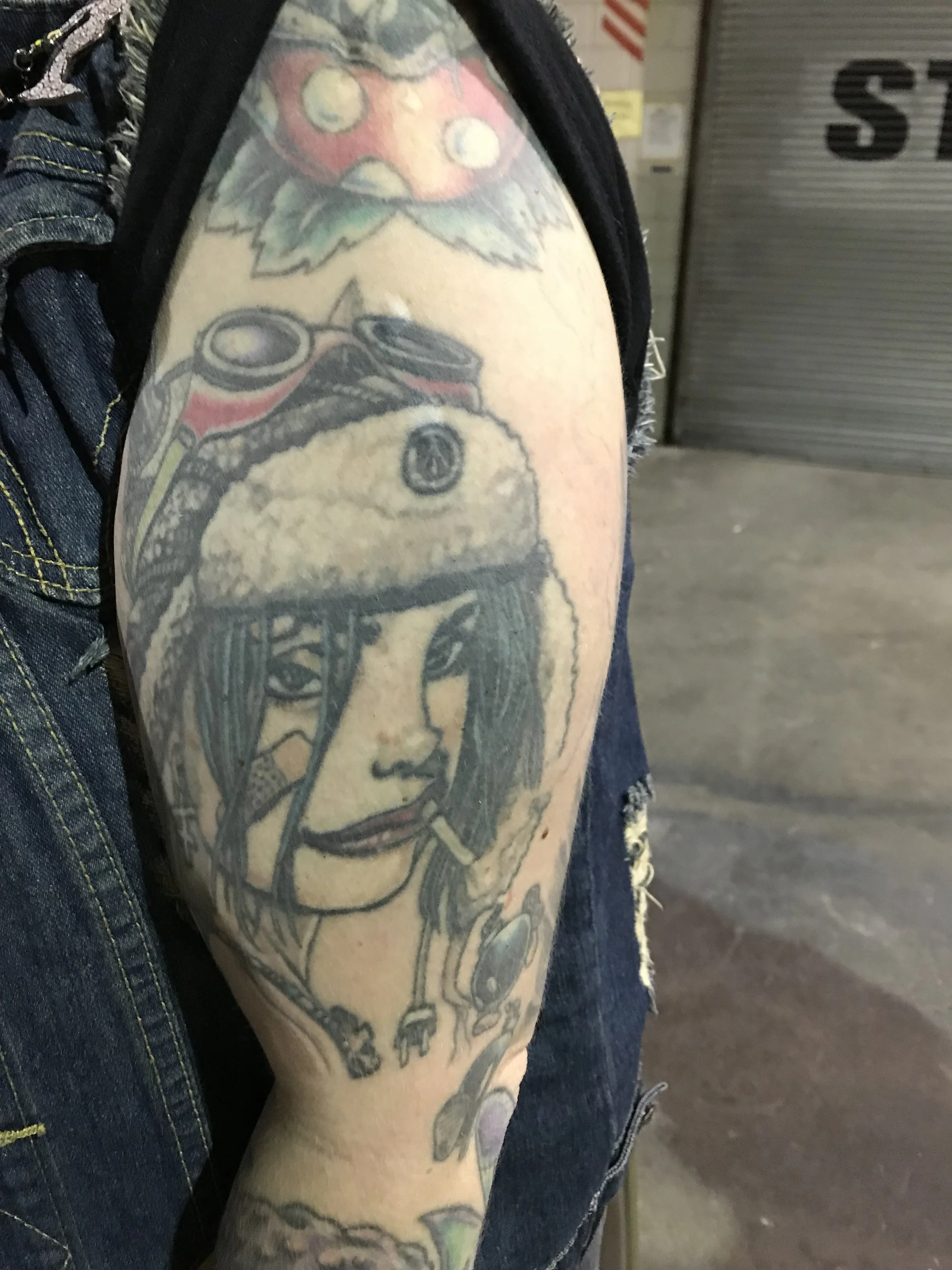 Talalay Interview - TANK GIRL tattoo.JPG