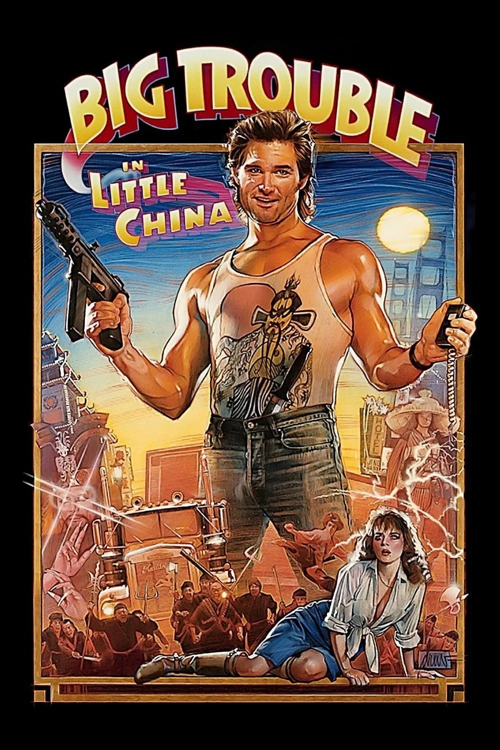 BIG TROUBLE IN LITTLE CHINA (1986) movie poster