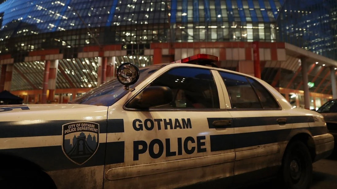 Gotham City police squad car