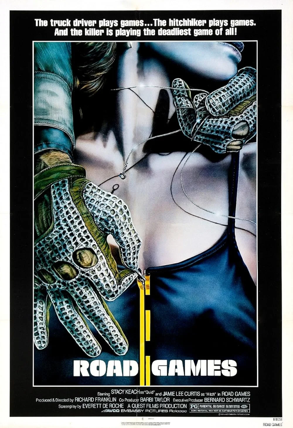 ROADGAMES (1981) movie poster