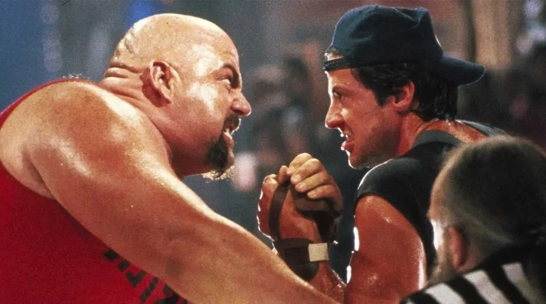 OVER THE TOP (1987) Rick Zumwalt and Sylvester Stallone