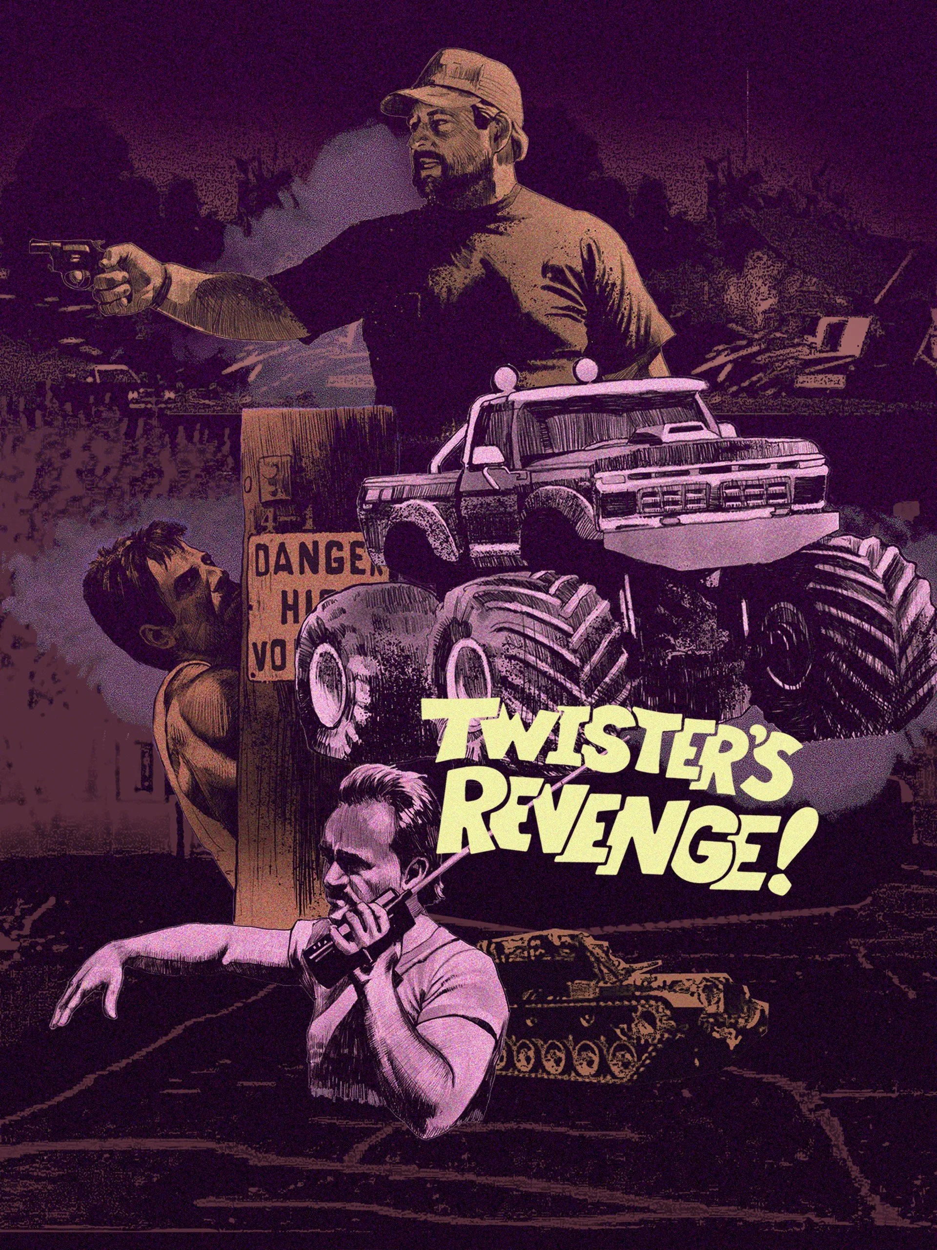 TWISTER'S REVENGE! (1988) alternate poster