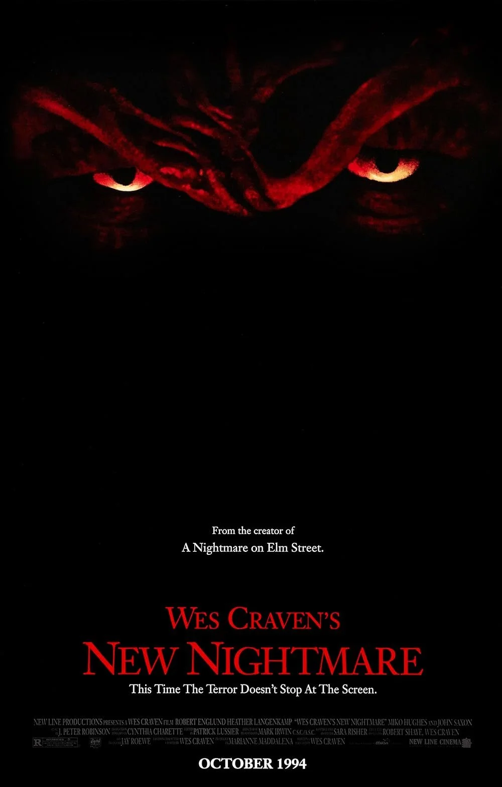 WES CRAVEN'S NEW NIGHTMARE (1994) movie poster
