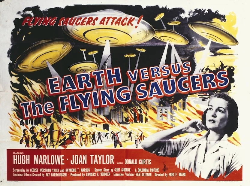 EARTH VS. THE FLYING SAUCERS (1956) movie poster