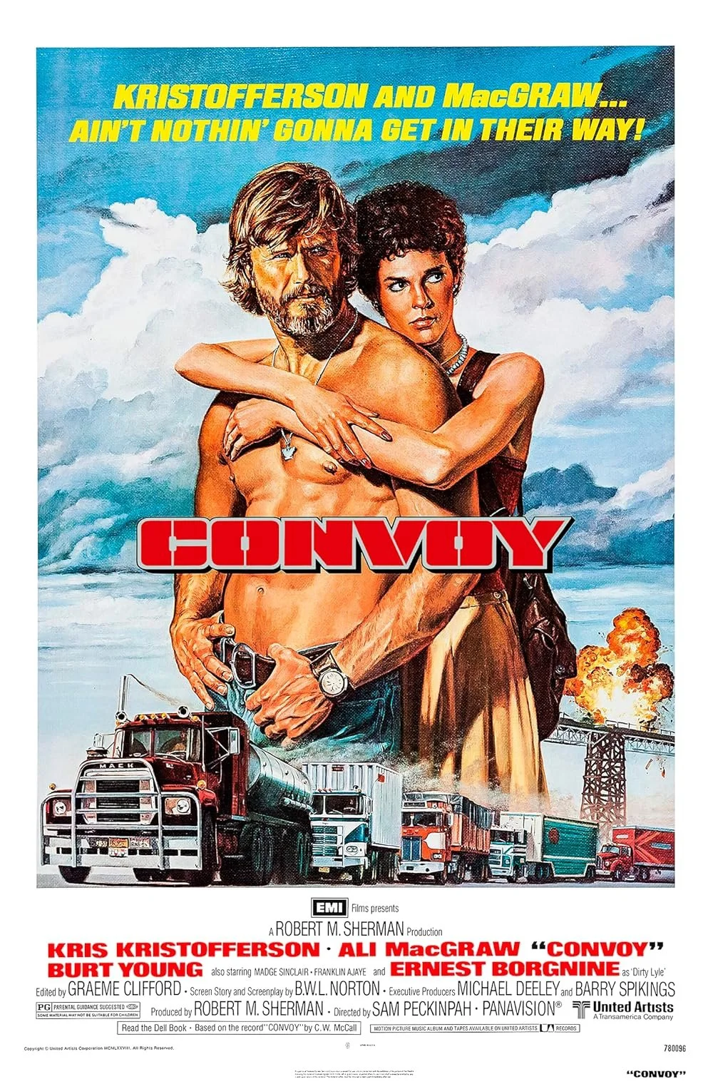 CONVOY (1978) movie poster