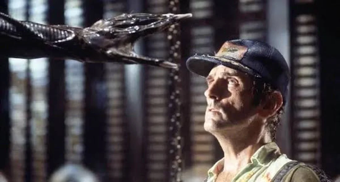 ALIEN (1979) Xenomorph and Harry Dean Stanton