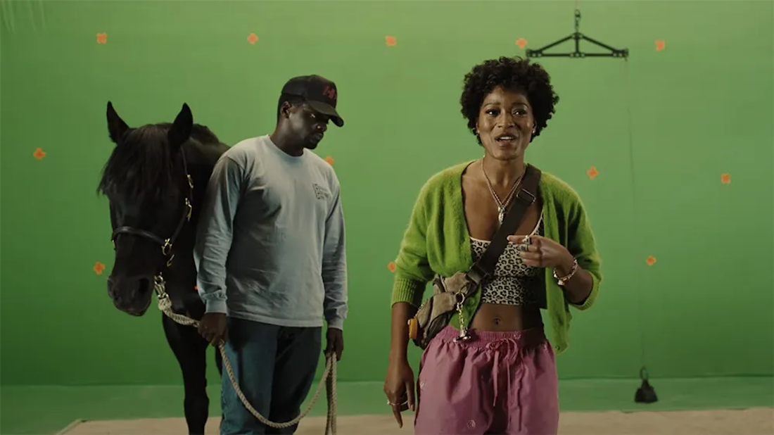 NOPE (2022) Lucky the horse, Daniel Kaluuya, and Keke Palmer