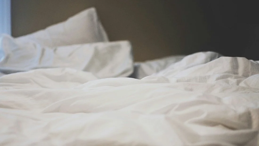 Wrinkled bedsheets