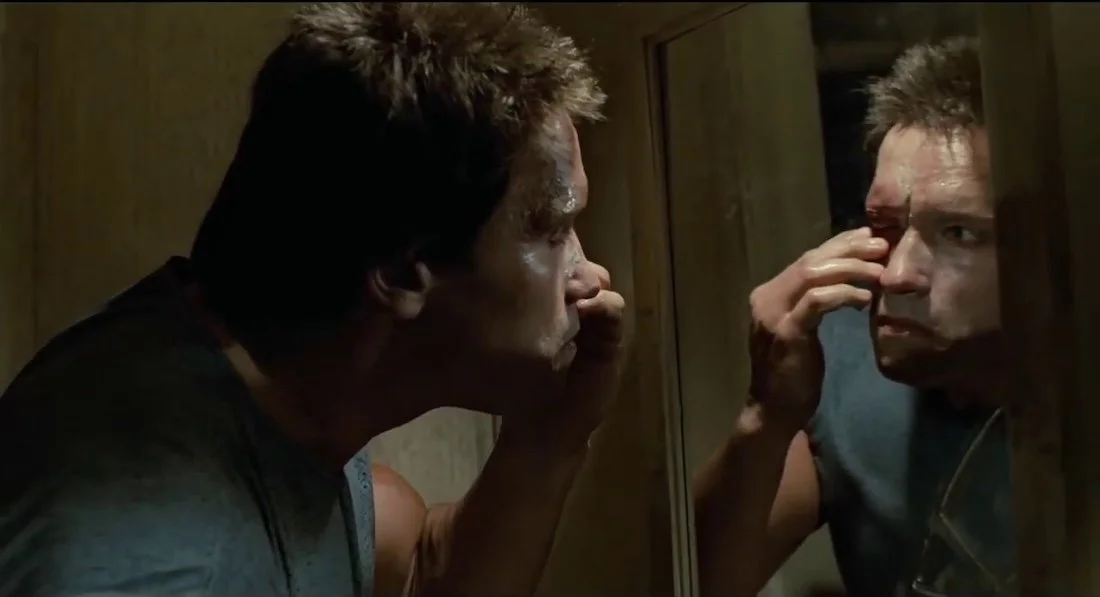 THE TERMINATOR (1983) Arnold Schwarzenegger eye surgery