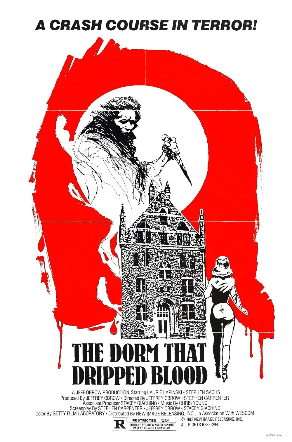 THE DORM THAT DRIPPED BLOOD (1982) movie poster