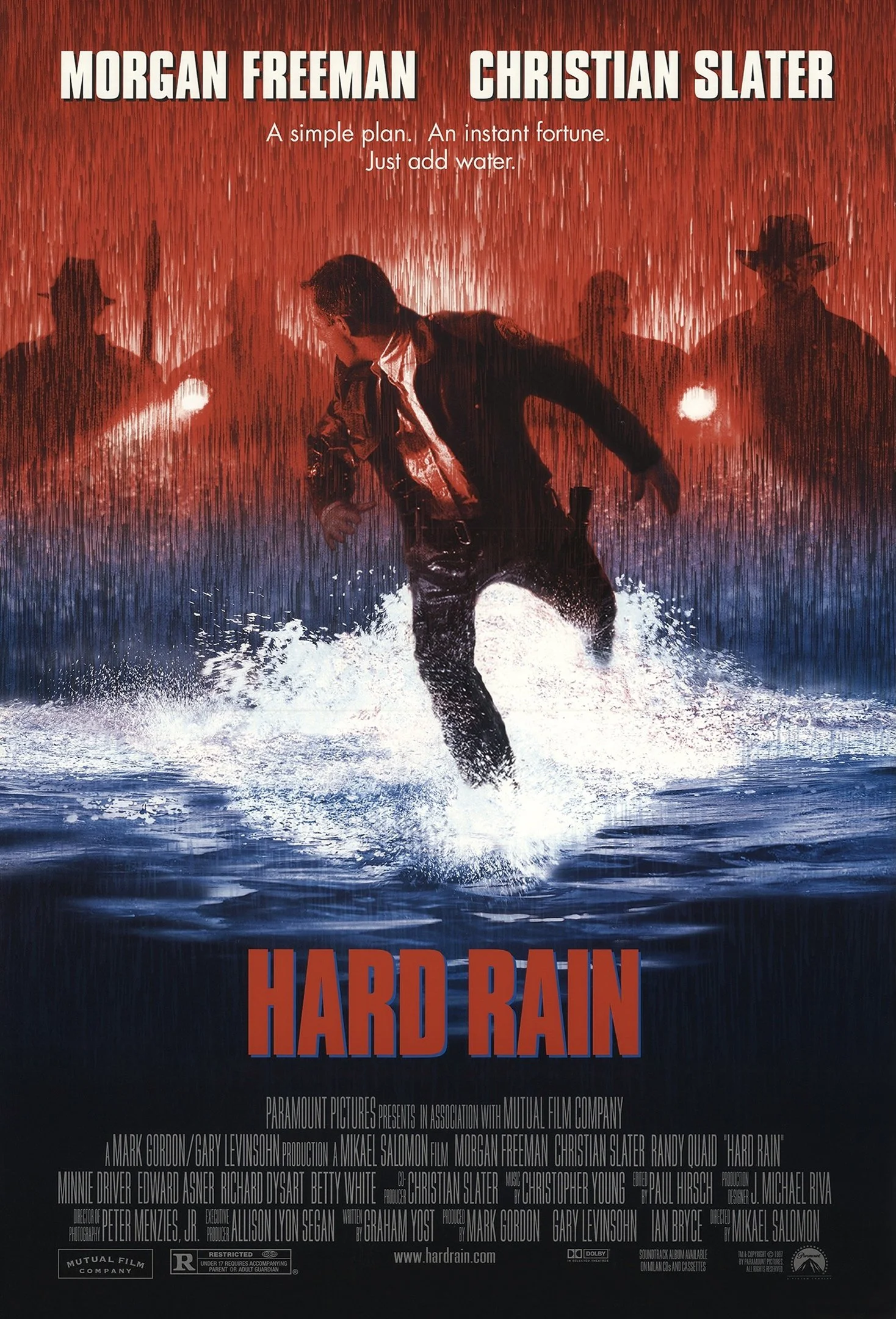 HARD RAIN (1998) movie poster