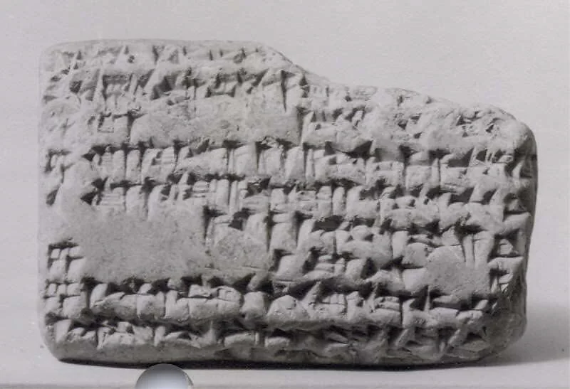 Babylonian text referencing barley distribution