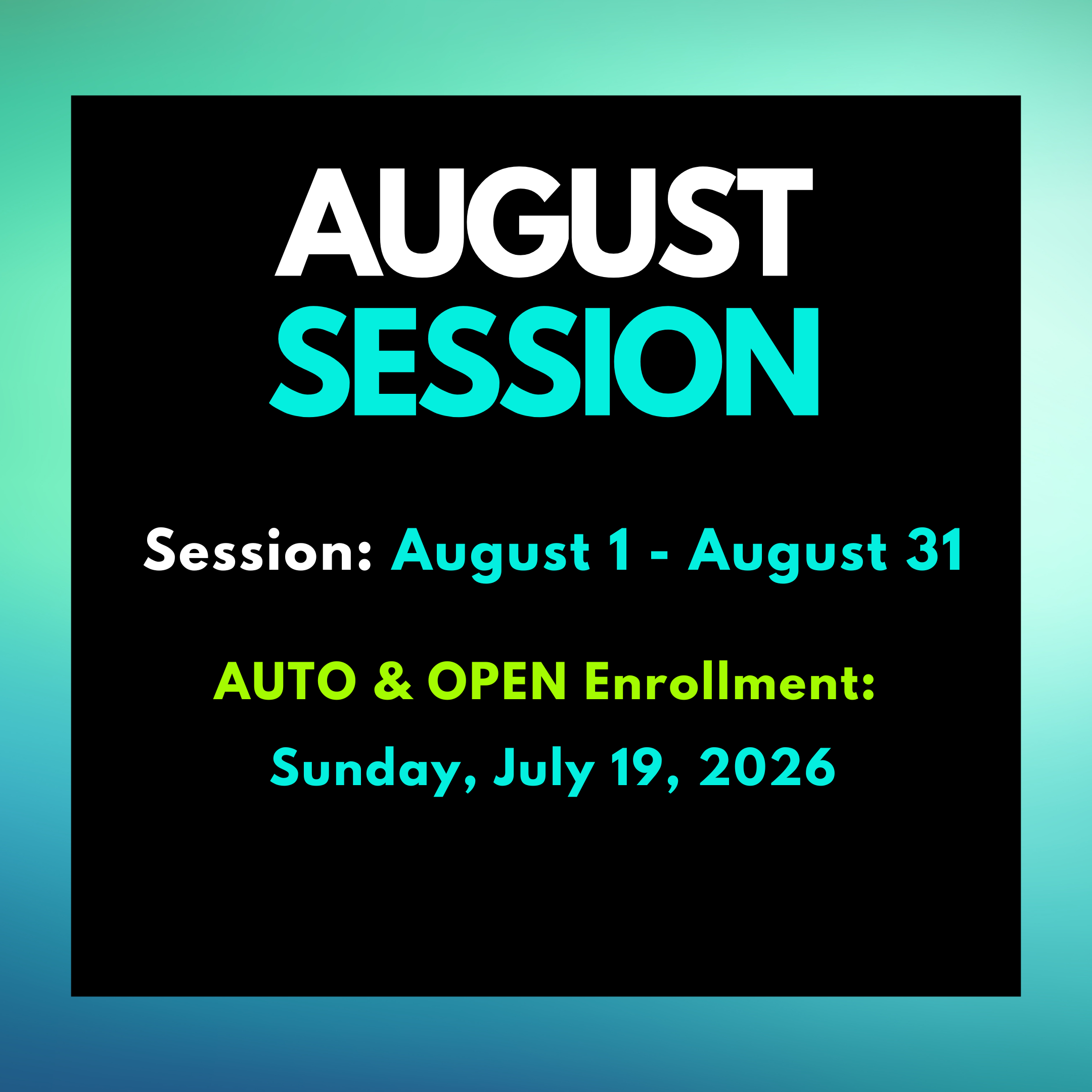 August Rec Session